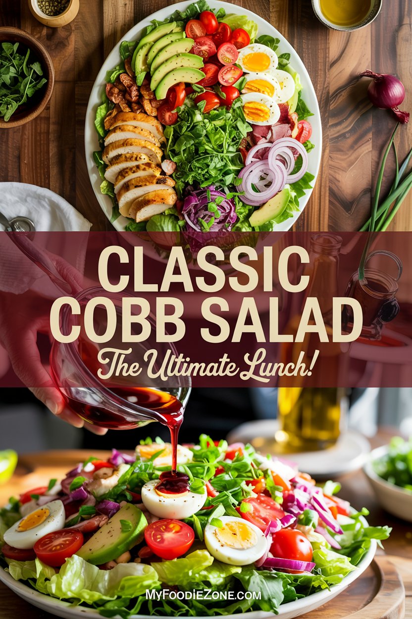 The Best Cobb Salad with Homemade Balsamic Vinaigrette