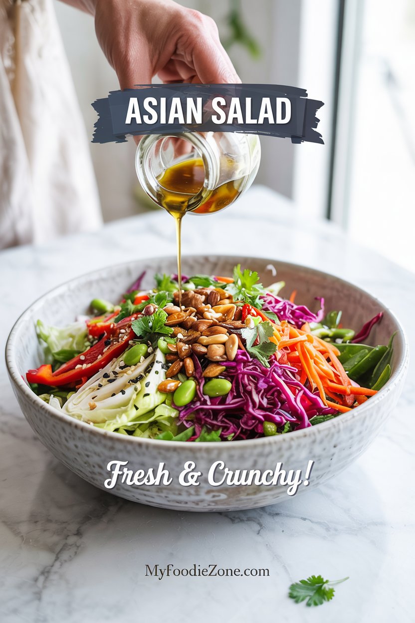 Asian Chopped Salad with Sesame Ginger Dressing
