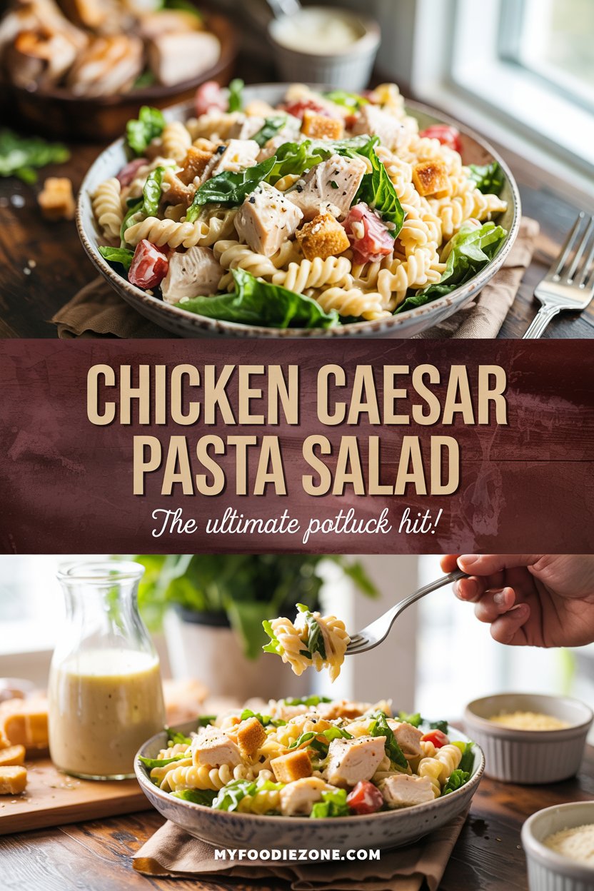 Chicken Caesar Pasta Salad