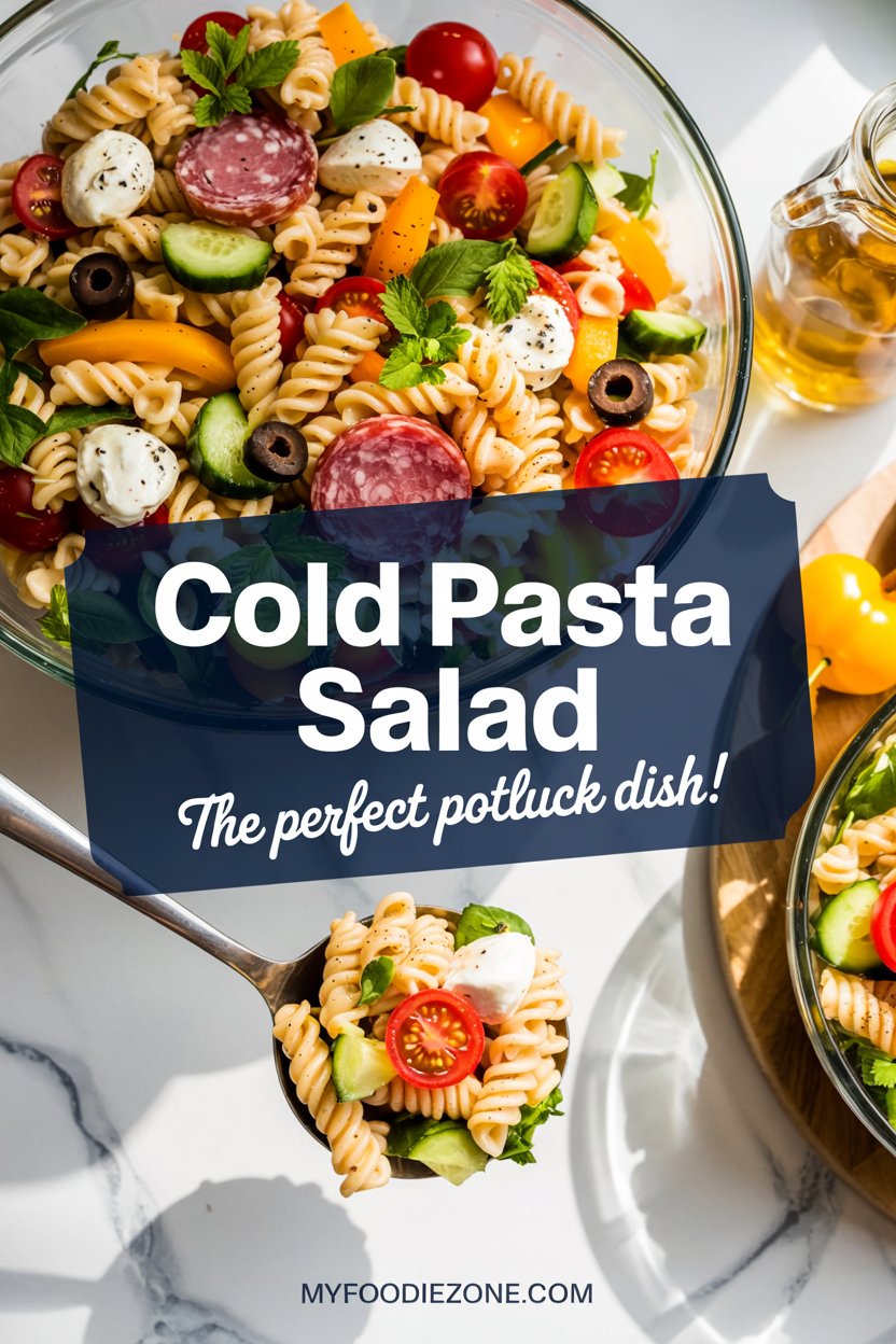 Cold Pasta Salad with Italian Dressing