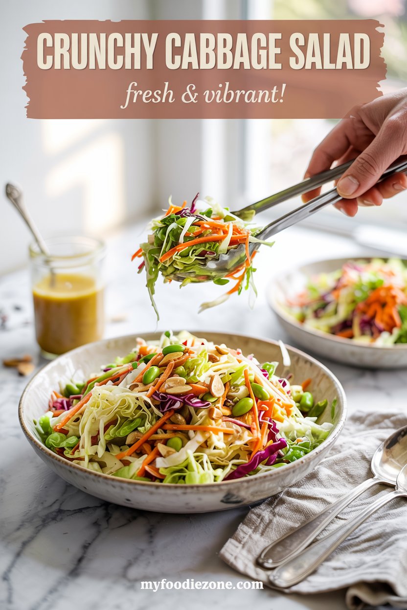 Crunchy Cabbage Salad with Tangy Vinaigrette