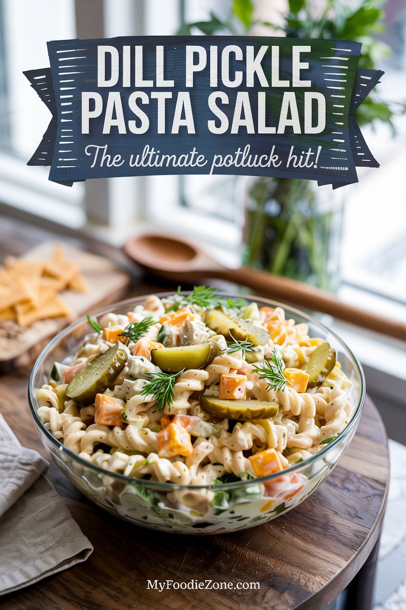 Dill Pickle Pasta Salad