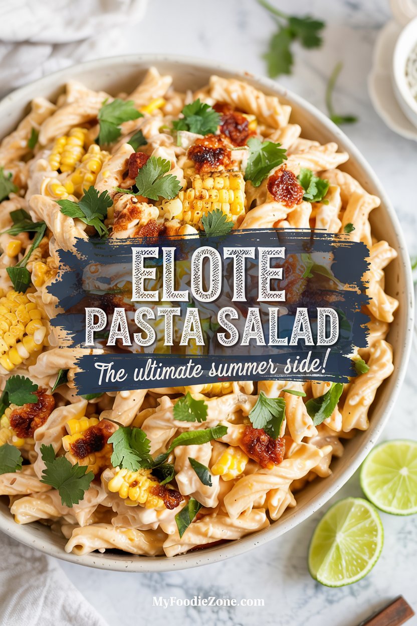 Elote Pasta Salad (Mexican Street Corn Pasta Salad)