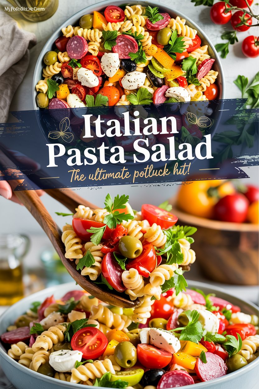 Italian Pasta Salad with Homemade Vinaigrette