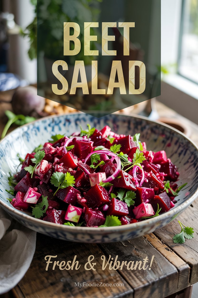 Roasted Beet Salad with Feta, Pistachios & Orange