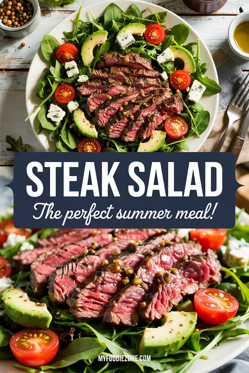 Steak Salad with Creamy Balsamic Vinaigrette